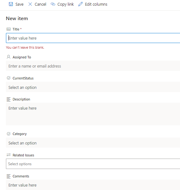 Task and Issue track list in modern SharePoint site | Microsoft ...
