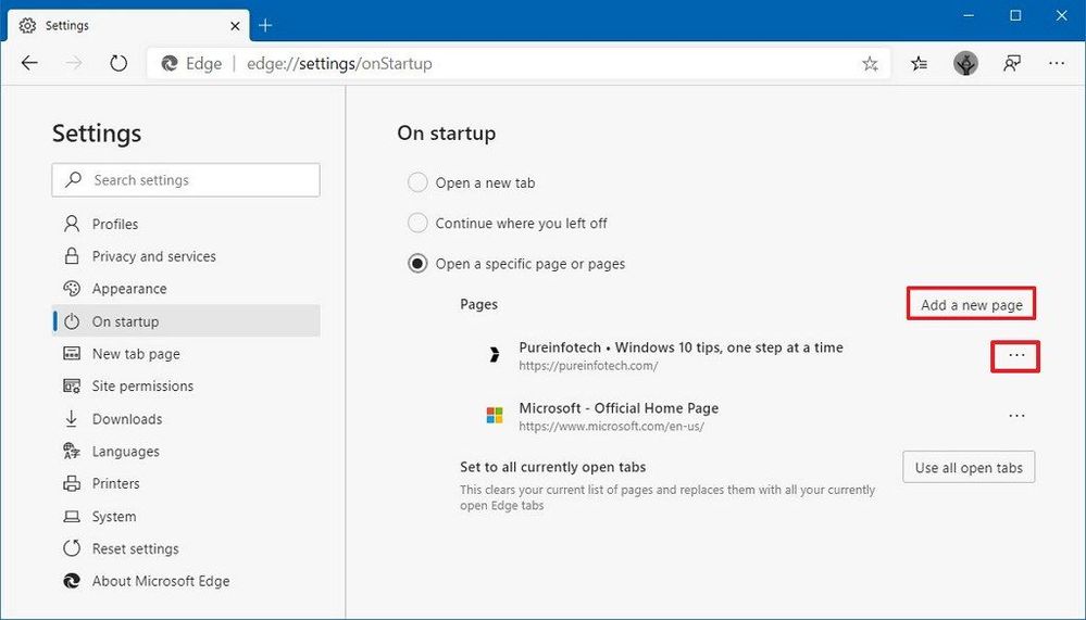 edge-startup-pages-option