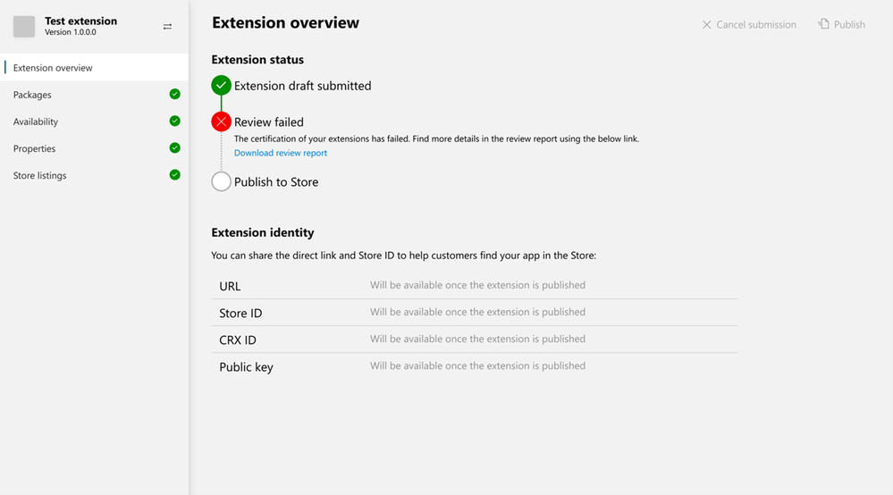 Download edge extension review report directly from the partner center.png