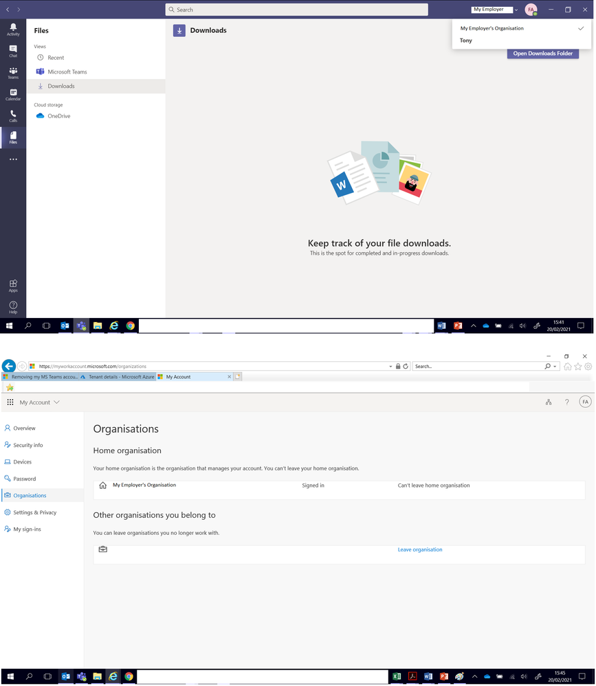 cannot delete organisation on MS teams - its a nightmare.png