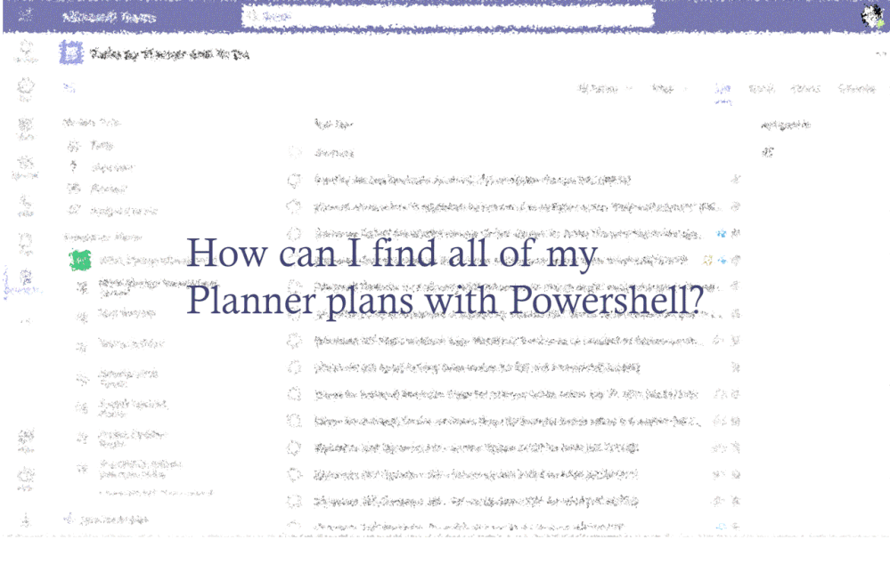An animation showing some plans, the PowerShell code and then the output list of groups and plans