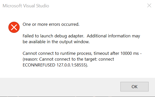 Visual Studio Debugging issue with 90.0.818.8 | Microsoft Community Hub
