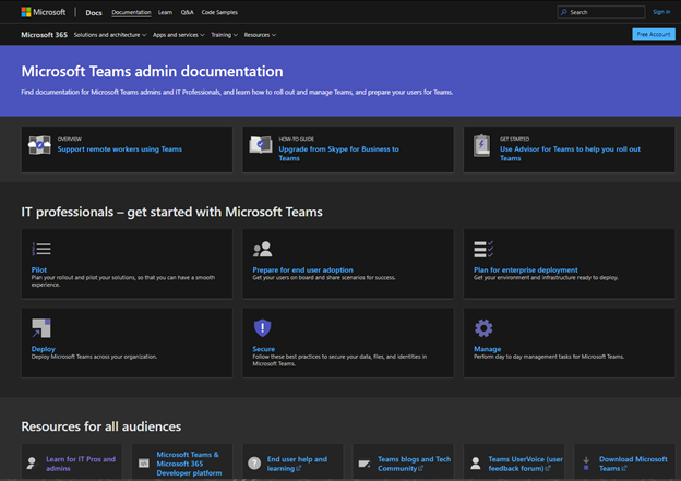 Updated Teams table of content on docs.microsoft.com.png
