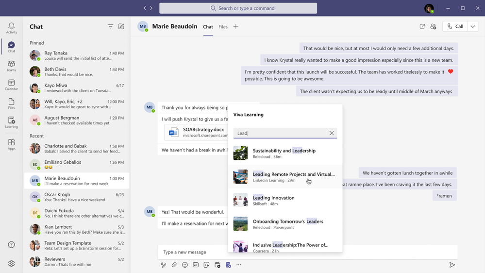 Viva Learning in Teams.png
