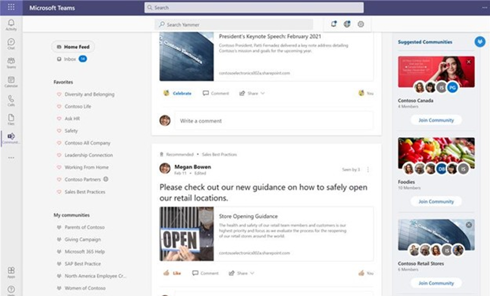 Yammer Suggested Communities.png