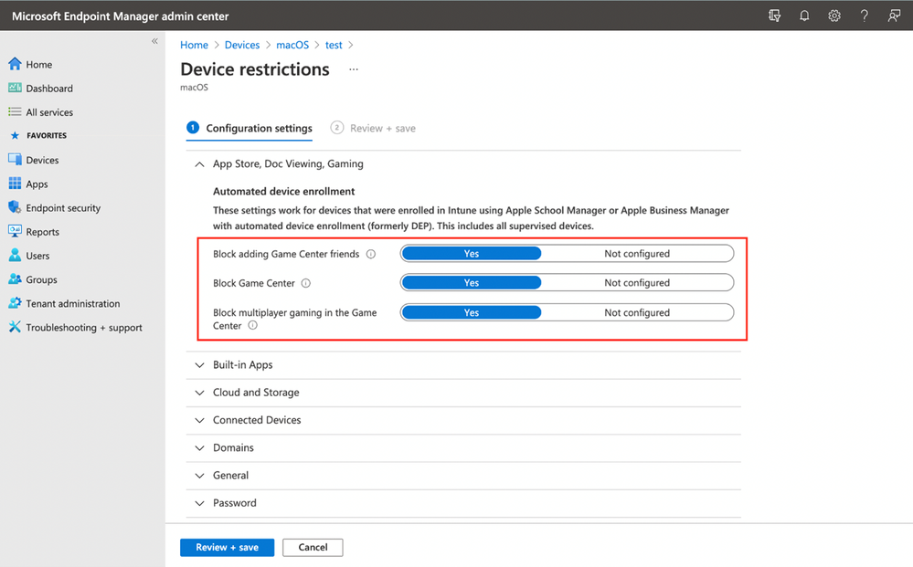 Where to configure the settings in the Microsoft Endpoint Manager admin center.png