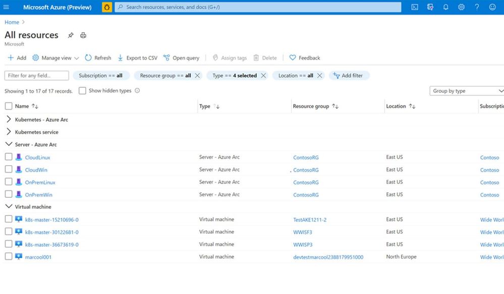 Azure Arc and Azure resources in the Azure Portal.jpg
