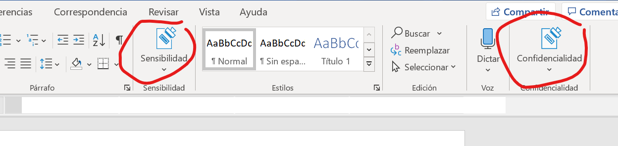 AIP - Confidentiality and Sensitivity buttons | Microsoft Community Hub