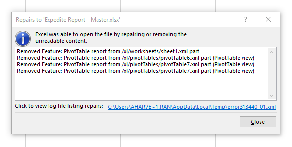Pivot Tables from Excel Sheet | Microsoft Community Hub