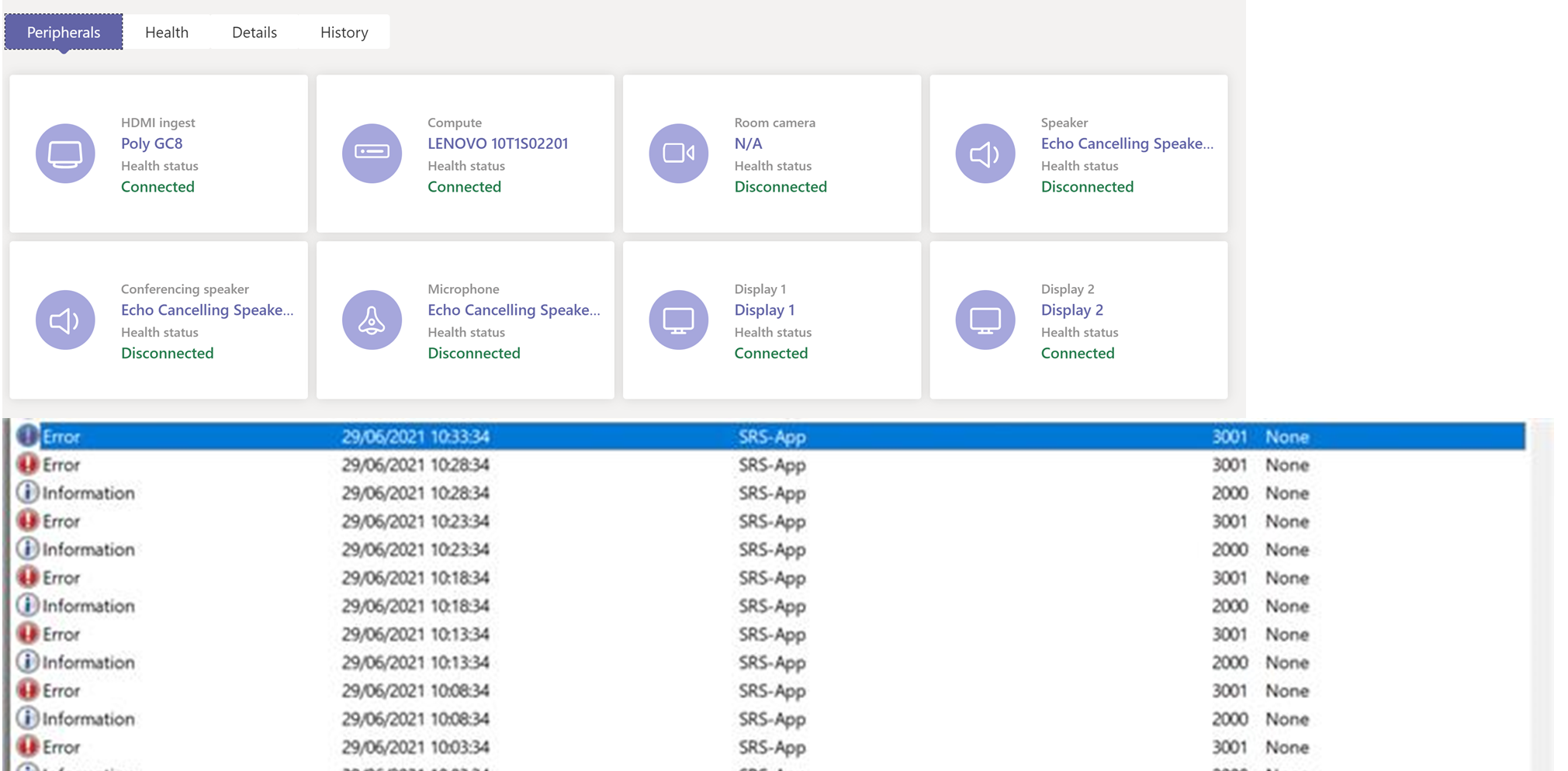 MTR Event 3001 - False Device Disconnected | Microsoft Community Hub