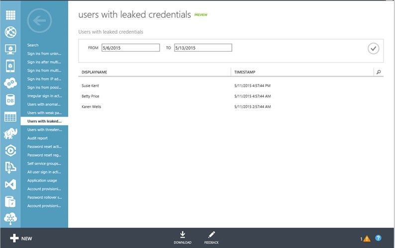 Azure Active Directory Premium reporting now detects leaked credentials ...