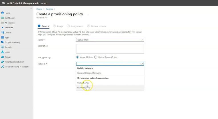 Azure AD join support for Windows 365 Enterprise