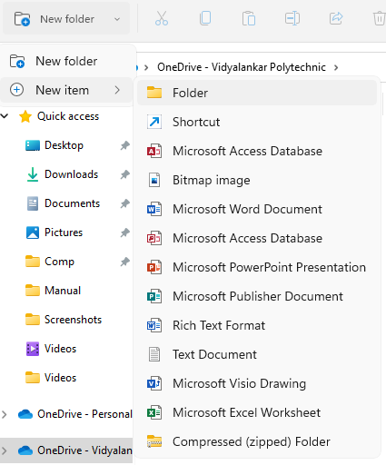 Suggestion - Simplified New Item Menu in File Explorer which is faster ...
