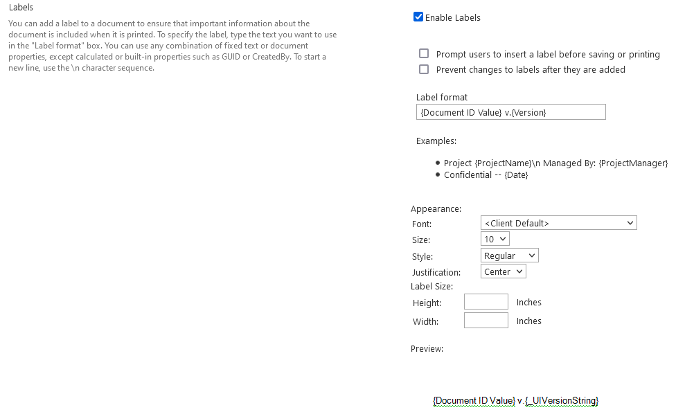 SharePoint Online Word Labels | Microsoft Community Hub