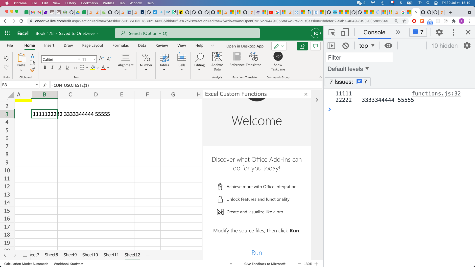 Enter newlines in a cell by JavaScript API | Microsoft Community Hub