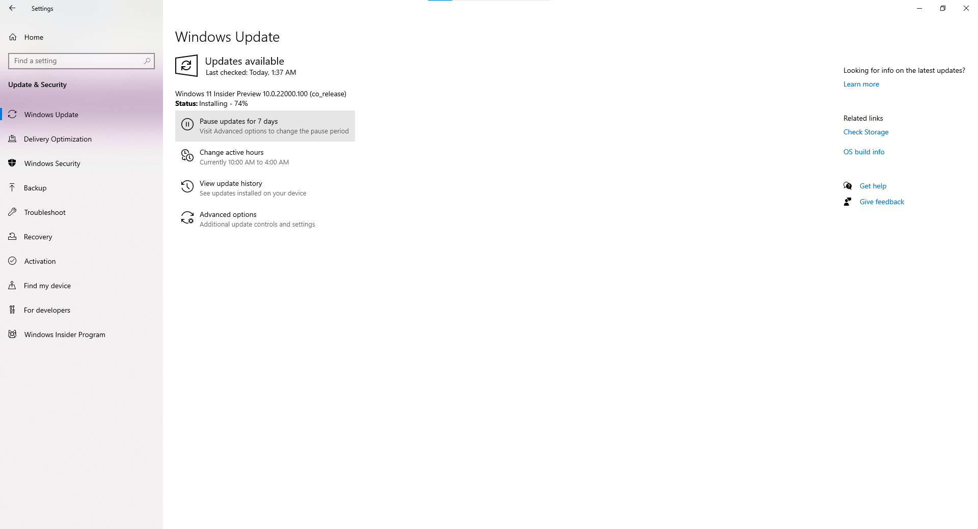 Windows 11 Insider Preview 10.0.22000.100 (co_release) Error ...