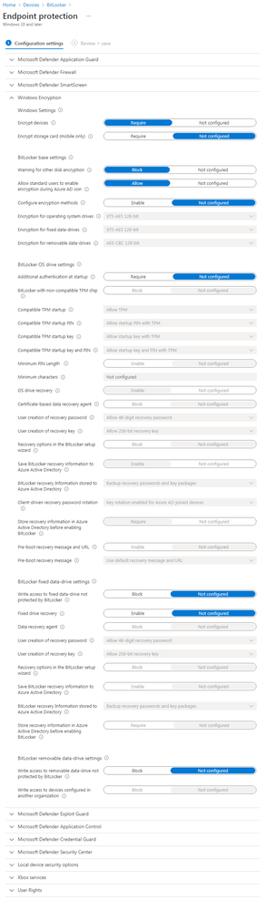 Devices - Configuration - Bitlocker Settings.png