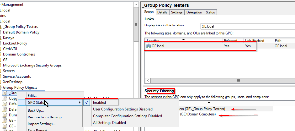 GPO not being applied to group. | Microsoft Community Hub