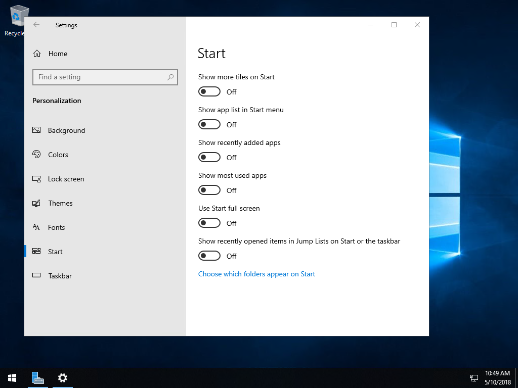 Start menu layout cannot be changed | Microsoft Community Hub