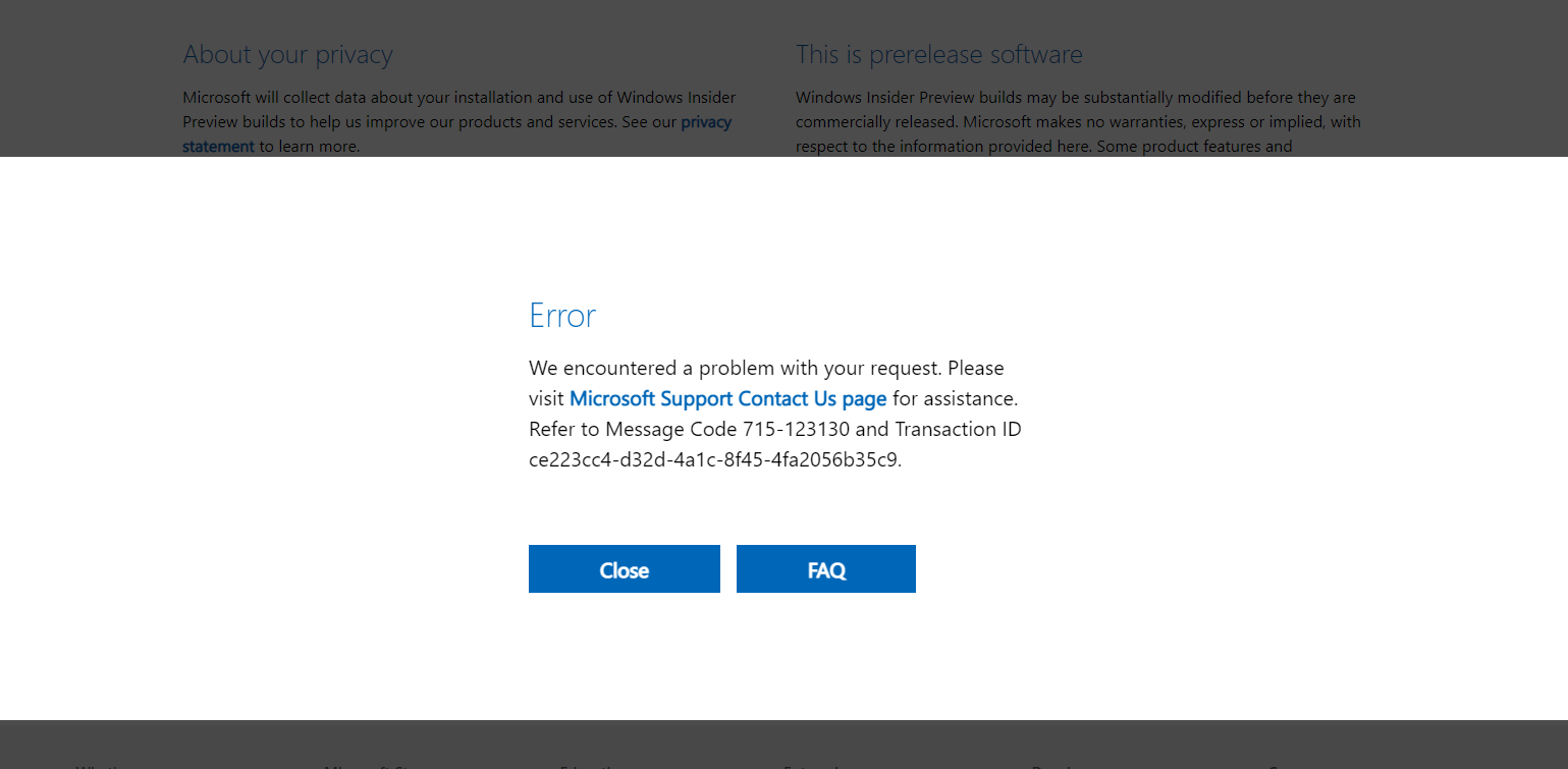 problem download windows 11 from insider | Microsoft Community Hub