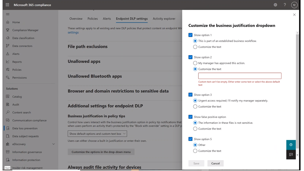 Figure 1 - DLP Custom Override Justification.png