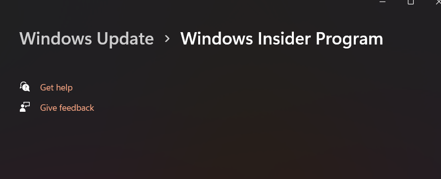 I can't see nothing in windows 11 insider program | Microsoft Community Hub