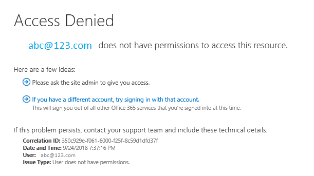 Access to Sharepoint document denied.png