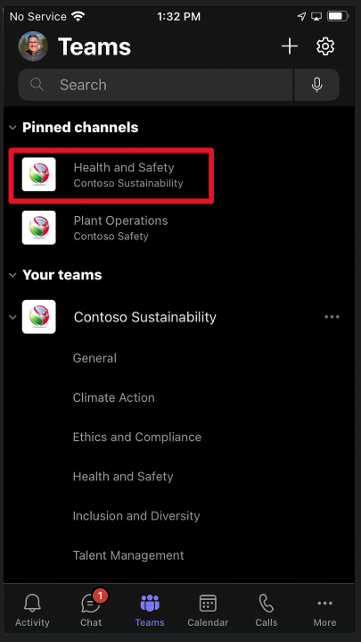 Teams Mobile - Pinned Channels 2 (Highlighted).png