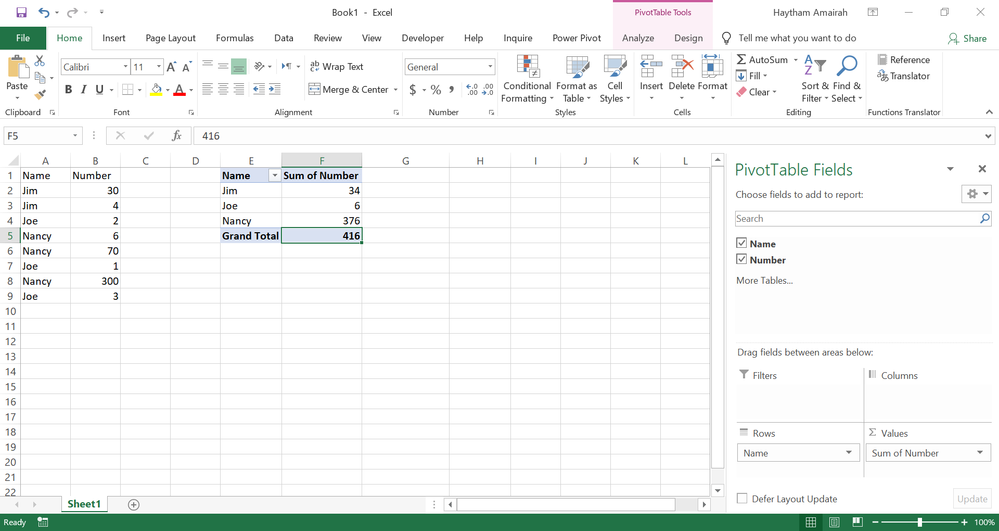 Summarize Data Using PivotTable.png