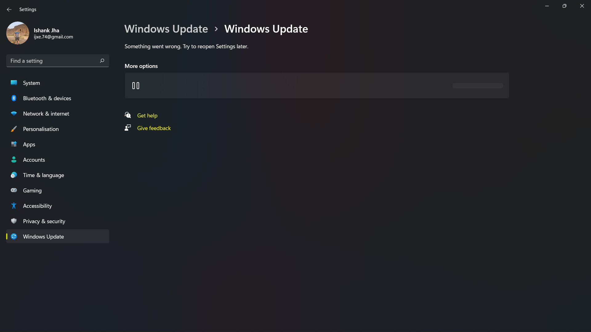 Windows Update not opening. | Microsoft Community Hub