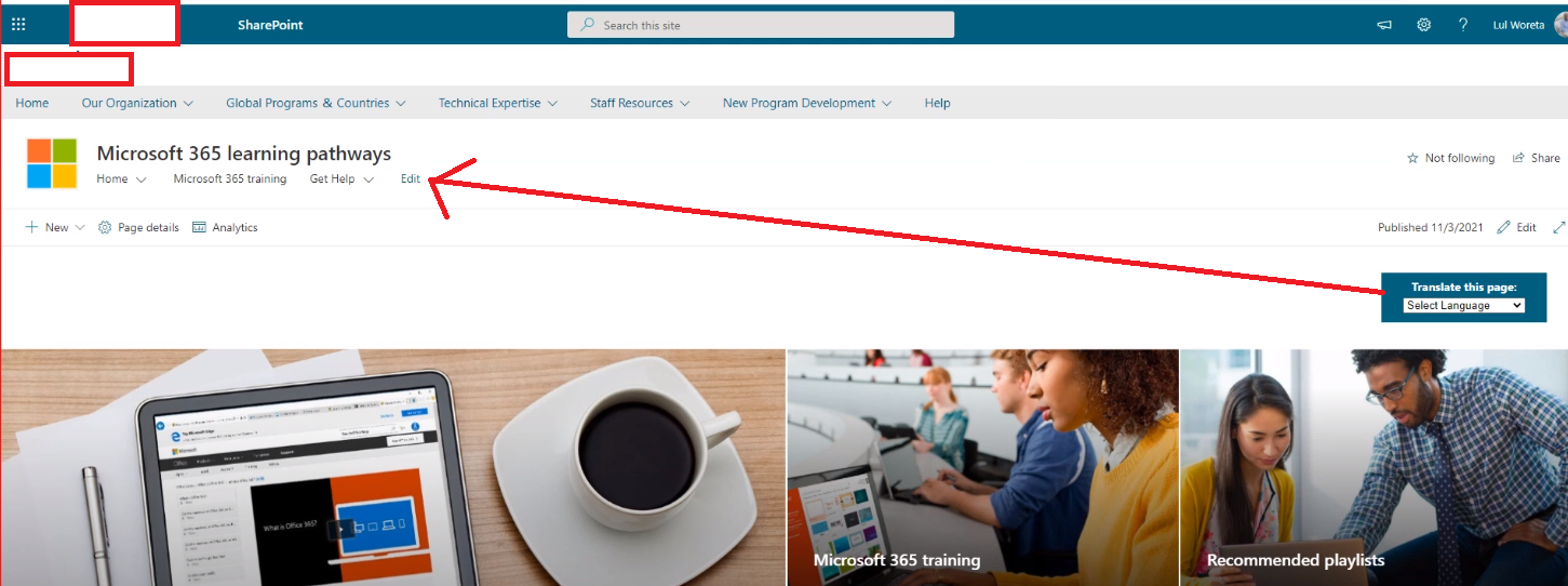 Does SharePoint online allow us to move the 
