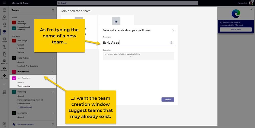 Suggest existing teams while creating a new team.jpg