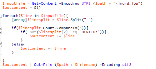 Powershell Parsing loggfile | Microsoft Community Hub
