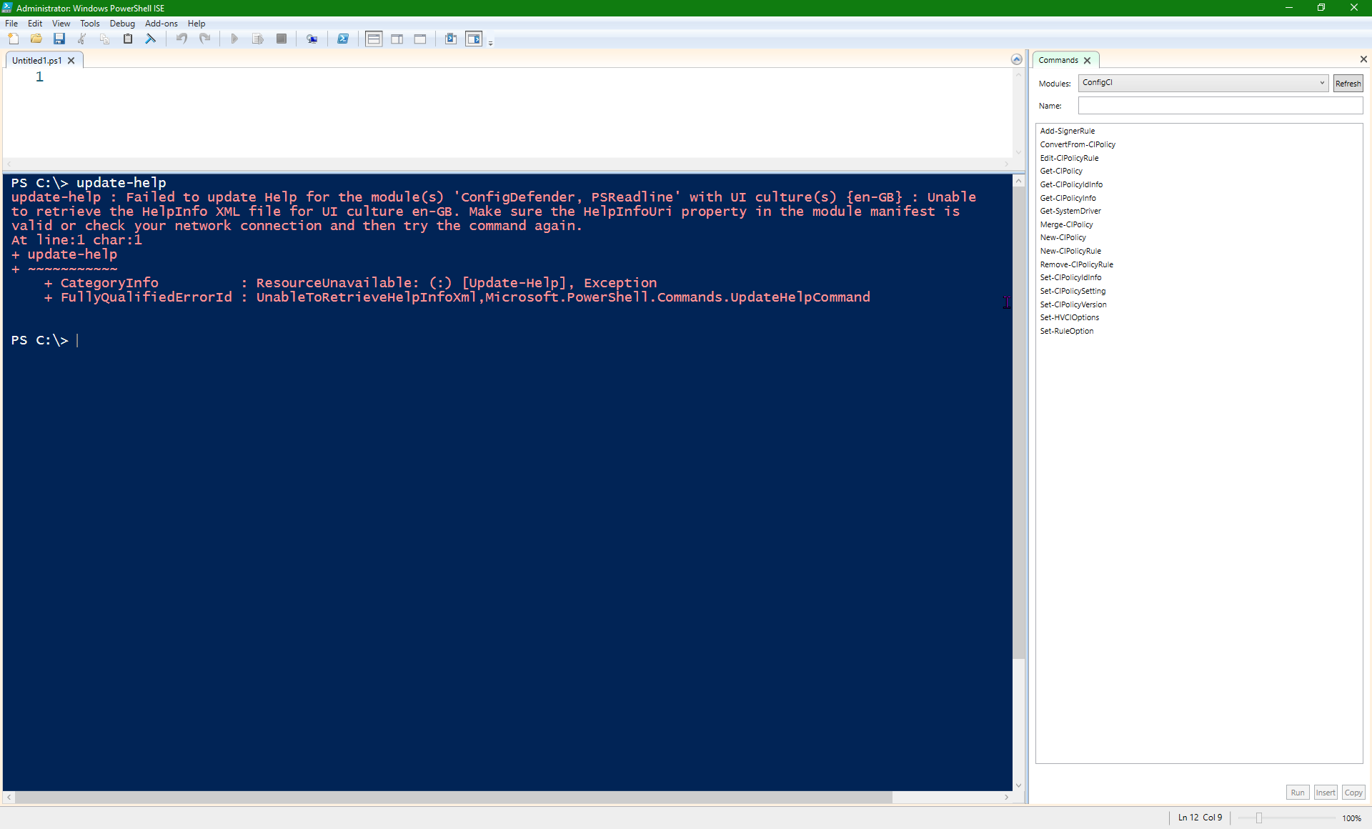 Powershell 7 Update-Help error | Microsoft Community Hub