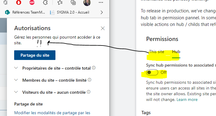 Hub actions/options lost since site is tenant home site | Microsoft ...
