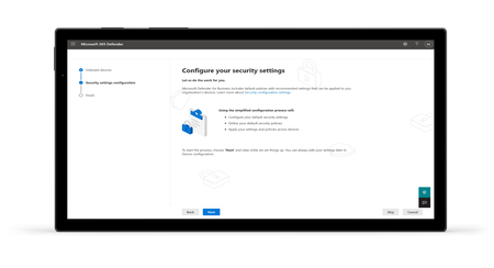Figure 1: Simplified onboarding of devices and easy-to-use administration controls allow you to add clients in a few simple steps with recommended security policies activated out-of-the-box.