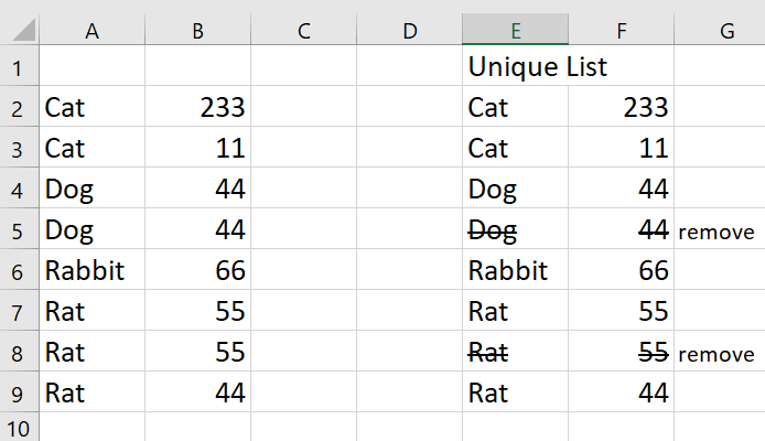Dynamic Unique List - 2 Columns | Microsoft Community Hub