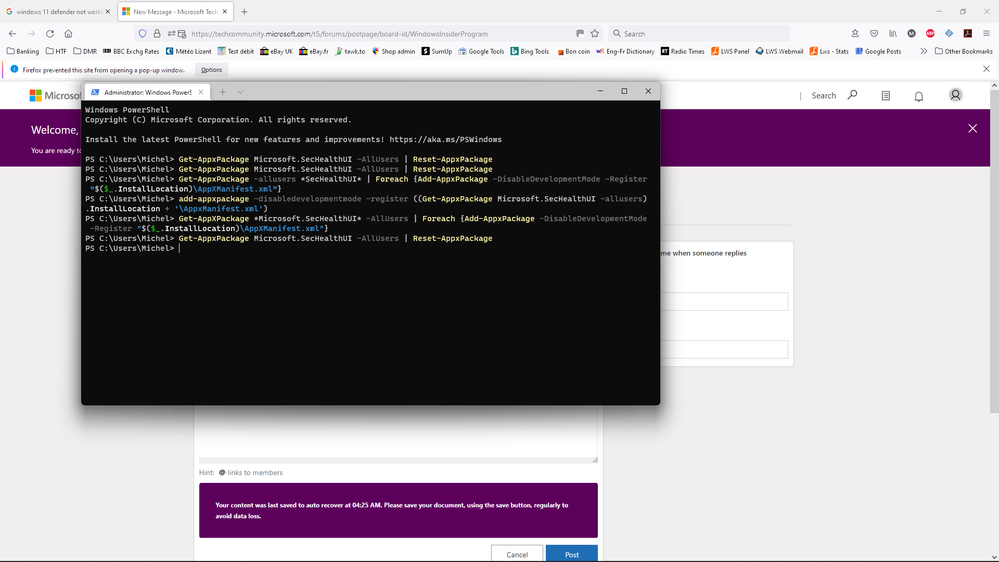 Packages run successfully but change nothing