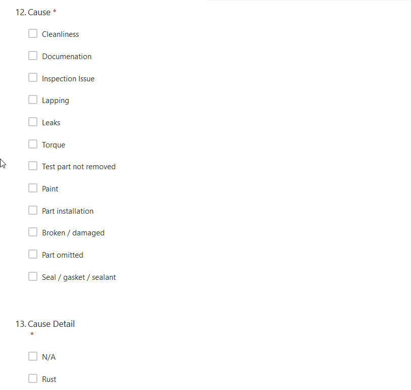What my questions look like