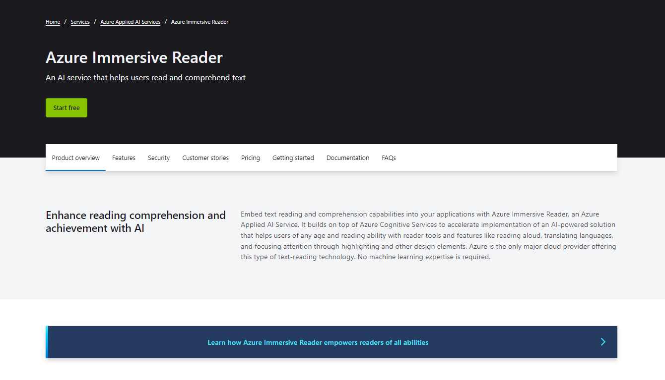 New updates for the Azure Immersive Reader SDK to allow partners more ...