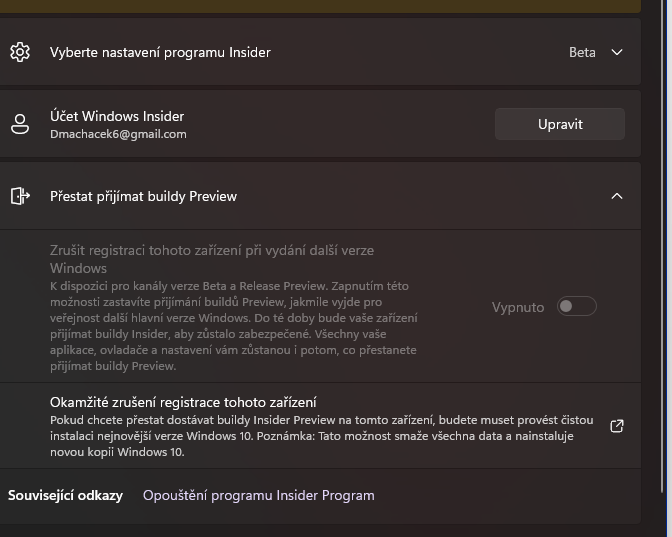 Leaving the windows insider not possible in beta ???? | Microsoft ...