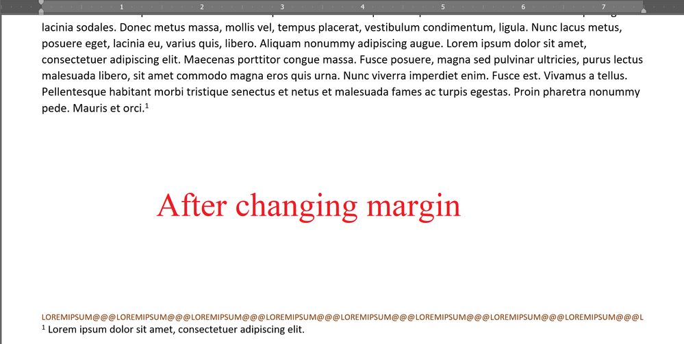 Modified margin