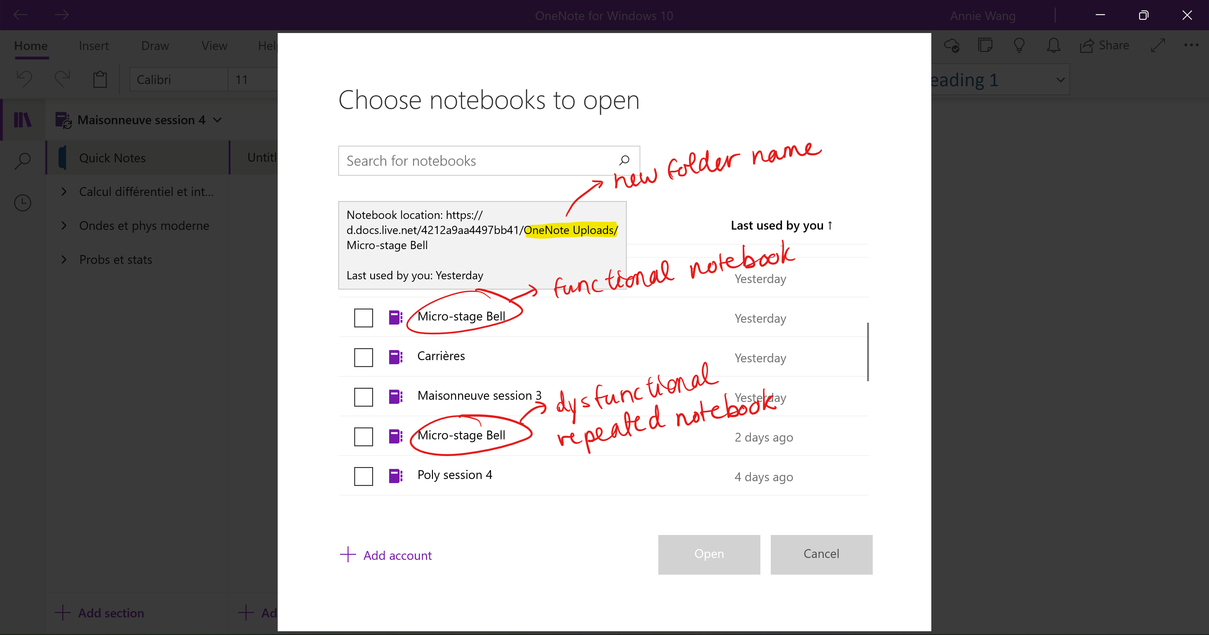 OneNote for Windows 10 Notebooks Listing Bug | Microsoft Community Hub