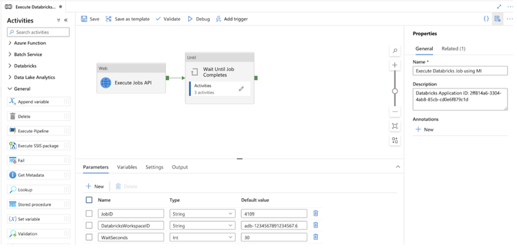 Executing an Azure Databricks Job.png