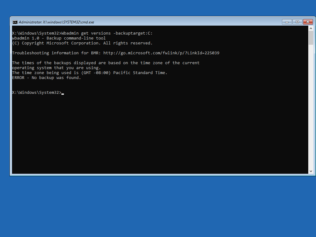 System State Backup Error. Windows Server 2022 | Microsoft Community Hub