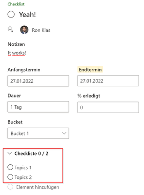 checklist is visible