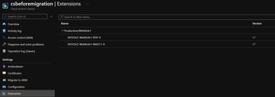 Extensions of classic Cloud Service