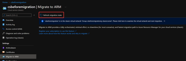 Possible in-place migration page without validate button