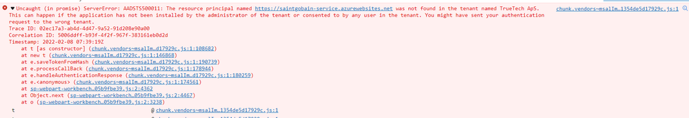 I hope you're doing well. I'm stuck in an issue because I'm doing it the first time. I made a web API in Microsoft Azure tenant after calling in my SPFX Environment with Aad Client lib but I'm facing this issue. Kindly If you know the any possible solution then guide me.I'm following this link https://docs.microsoft.com/en-us/sharepoint/dev/spfx/use-aadhttpclient. after receiving these errors mentioned above then got a few things but token acquisition failure still remains.