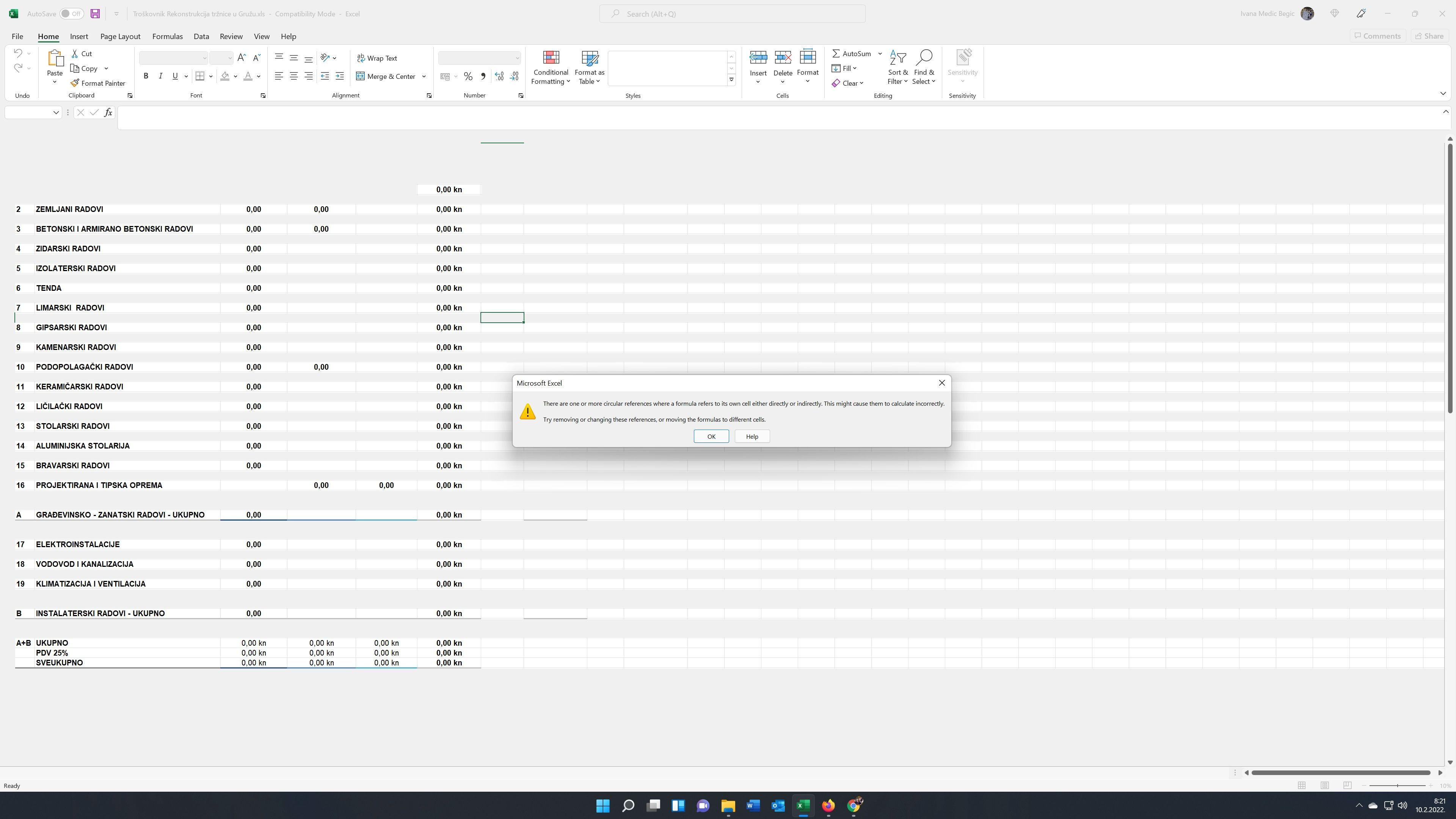excel - circural references | Microsoft Community Hub